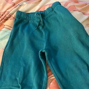 H&M teal sweat pants for kids